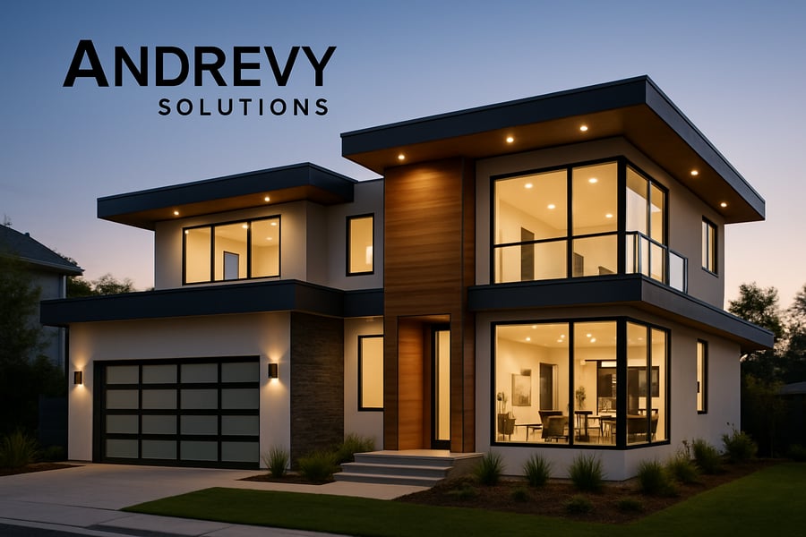 Modern home built by Andrevy Solutions